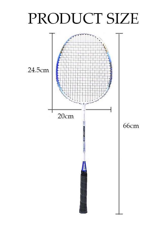 DUNISO Badminton Rackets Set,Badminton Equipment for Adults Kid,2 Player Badminton Rackets LLightweight Sturd Badminton Racquet with 3 Shuttlecocks and 1 Carrying Bag,Badminton Backyard Games for Indoor Outdoor Sports,Garden,Beach,Family Fun Game  - Image 3