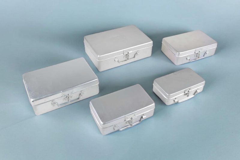 Jayco Aluminum Rectangular Storage Locker Boxes Set for Cash and Jewellery (7"-8"-9"-10"-11", Silver) - Pack of 5 - Image 2