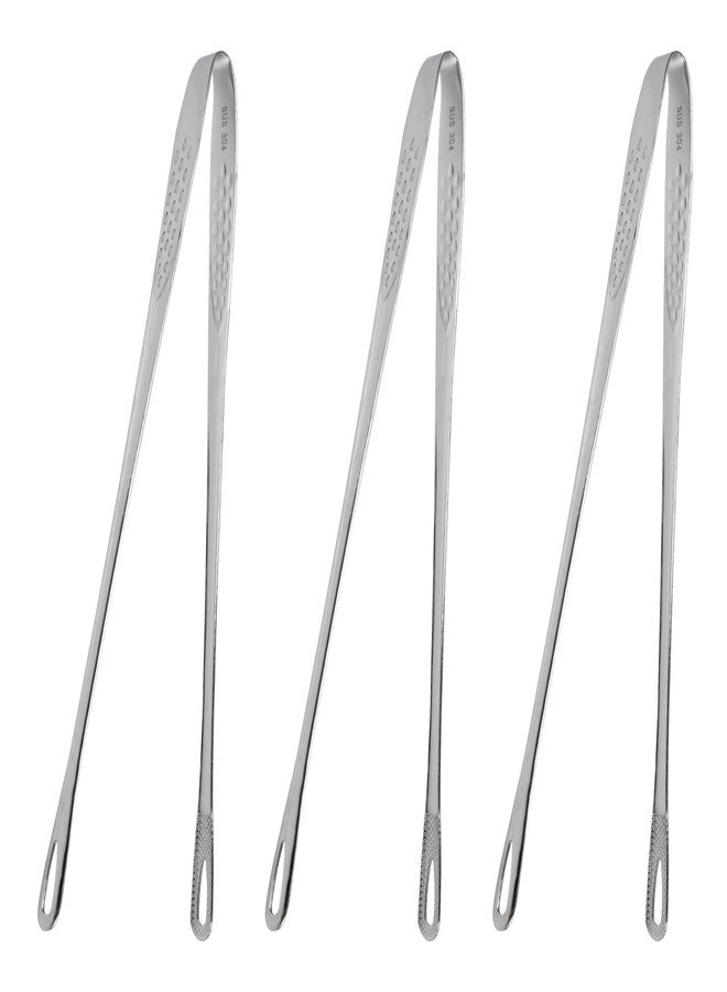Septe 3 Pieces BBQ Tongs Stainless Steel Grill Tongs for cooking (11 Inches) - Image 1