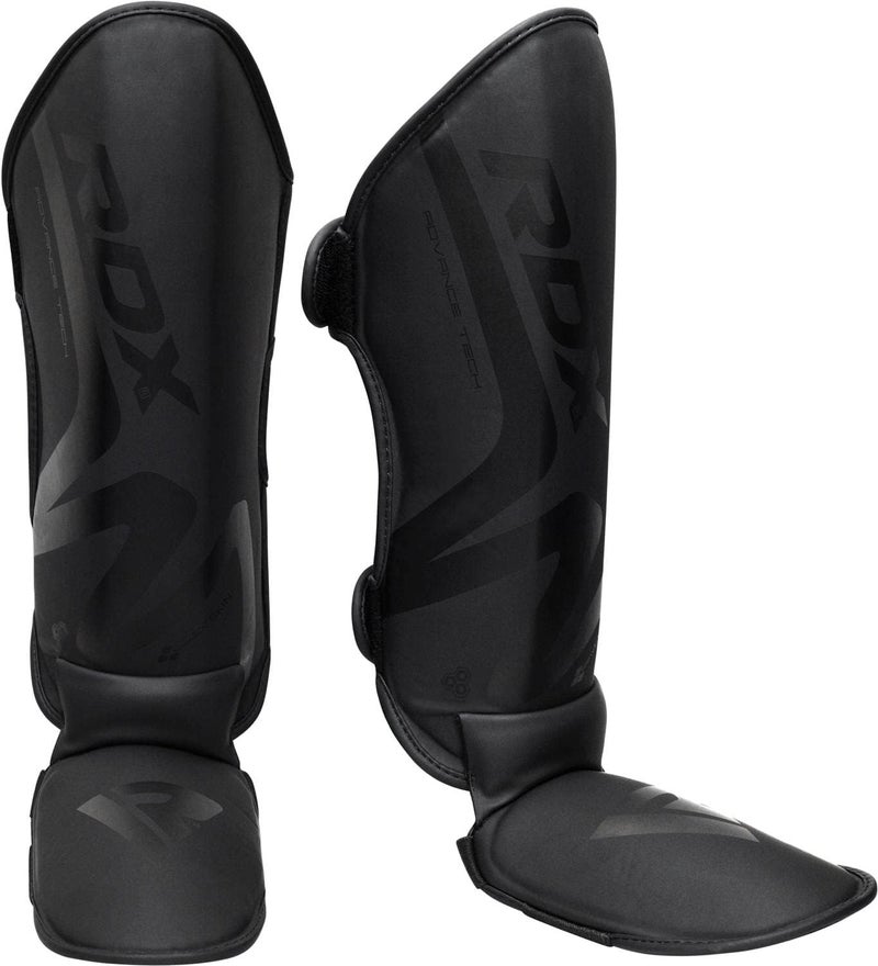 Rdx Shin Guard for Muay Thai, Kickboxing, MMA Training, Maya Hide Leather Instep Leg Foam Pads for Martial Arts, Sparring, Gear for BJJ and Boxing - Image 1