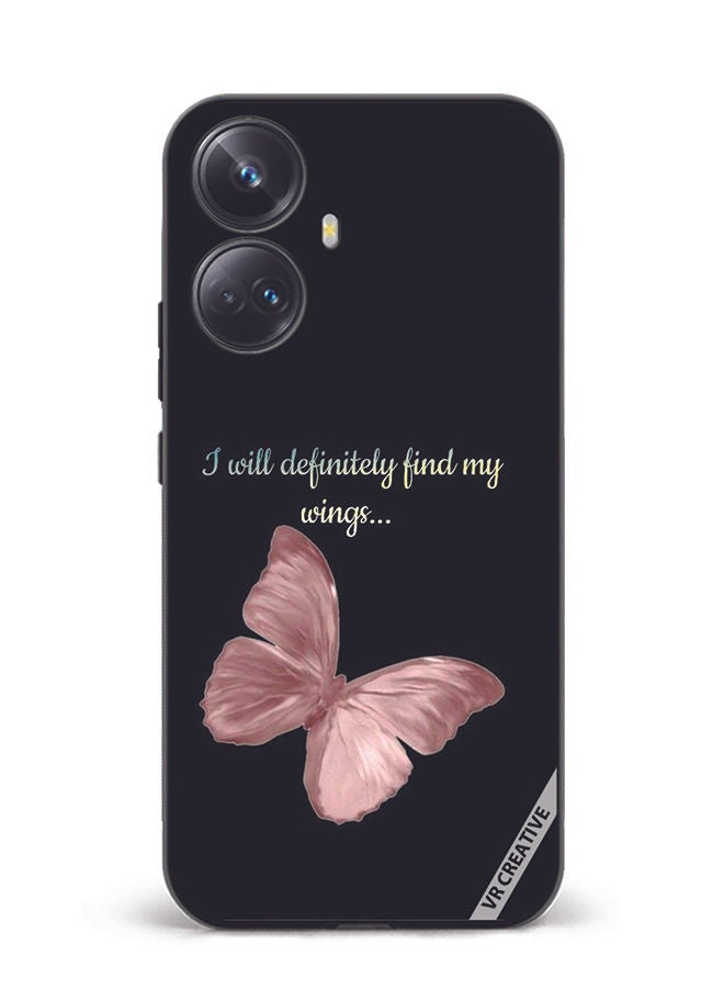 VR CREATIVE Protective Case Cover For Realme 10 Pro Plus I Will Definitely Find My Wings Design Multicolour - Image 1
