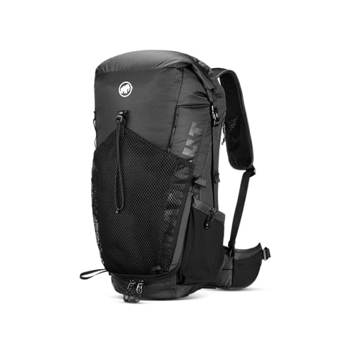 Mammut Spine 2835L Backpack Outdoor Pack wAdjustable Volume Ergonomic Suspension System Durable WaterRepellent Fabric MultiUse Design for Hiking Running Travel Everyday Black - Image 1