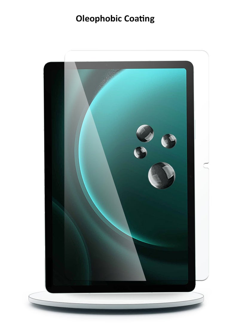 Wtech - Samsung Galaxy Tab S9 FE 5G 2023 - 9H Ultra HD Tempered Glass Screen Protector (TSG9CN) - Clear - Image 1