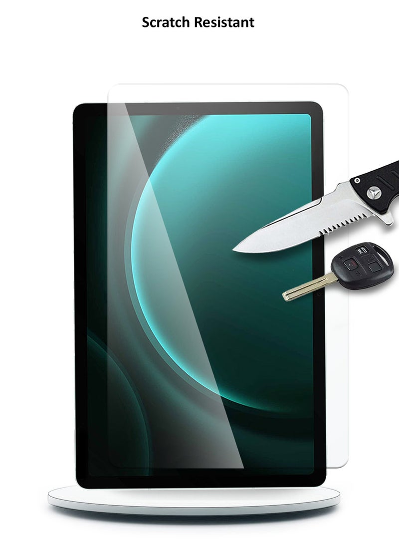 Wtech - Samsung Galaxy Tab S9 FE 5G 2023 - 9H Ultra HD Tempered Glass Screen Protector (TSG9CN) - Clear - Image 1