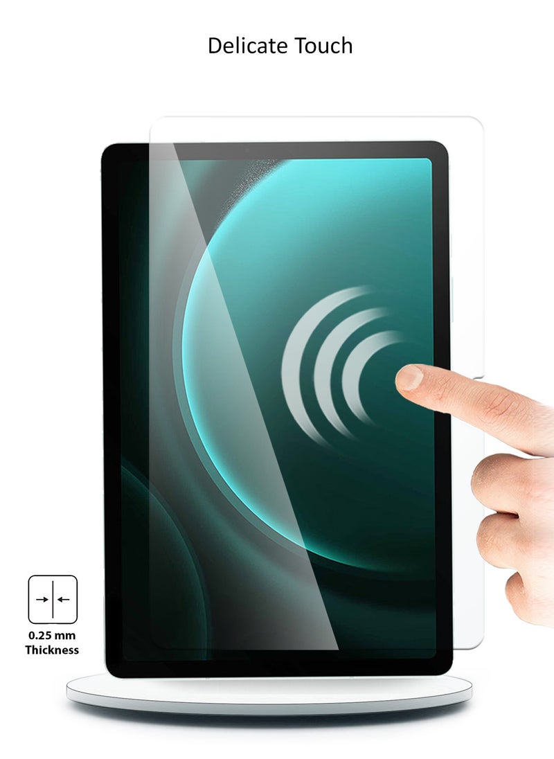 Wtech - Samsung Galaxy Tab S9 FE 5G 2023 - 9H Ultra HD Tempered Glass Screen Protector (TSG9CN) - Clear - Image 1