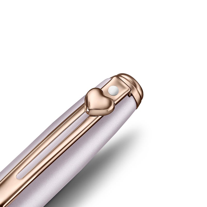 Sheaffer Eip Prelude Mini 9810 Pastel Pink And Pvd Rose Gold Trims With Heart Emblem And Swarovski Crystal Bp - Image 5