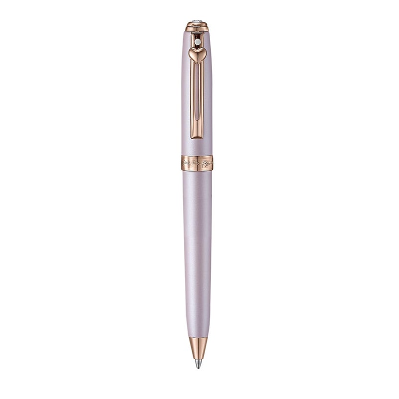 Sheaffer Eip Prelude Mini 9810 Pastel Pink And Pvd Rose Gold Trims With Heart Emblem And Swarovski Crystal Bp - Image 2