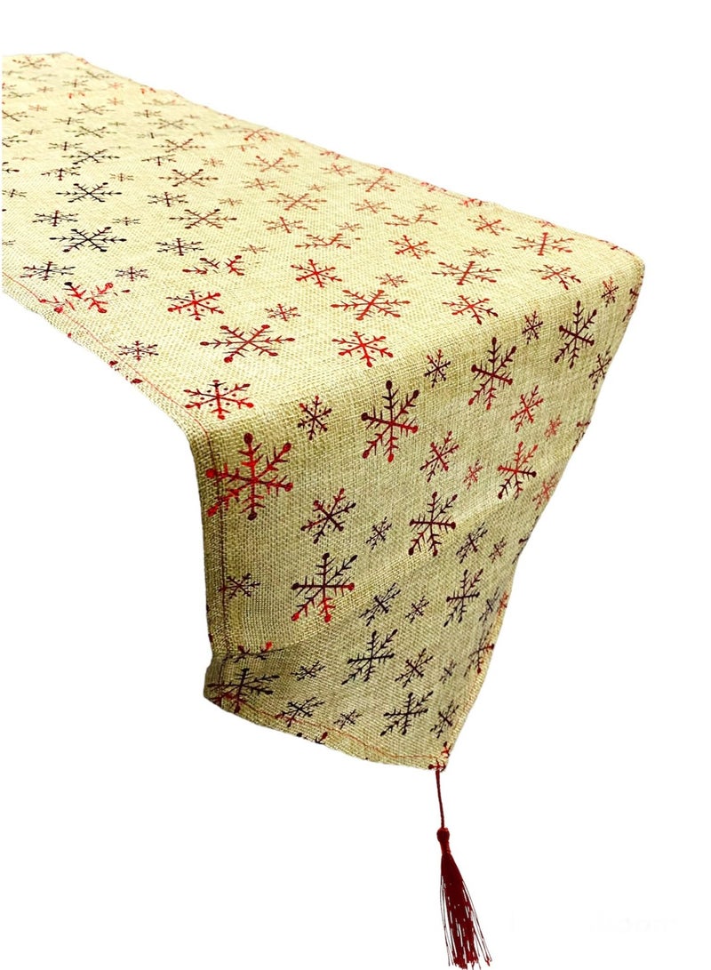 هايلاند قطعة واحدة من عداء طاولة الكريسماس من الجوت - Image 1