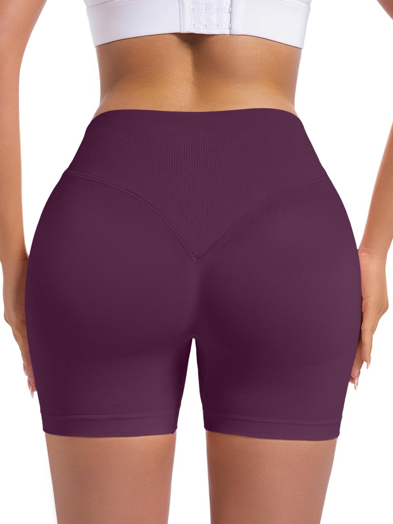 OVESPORT 3 Pack Seamless Women Workout Shorts Scrunch Butt Lifting Gym Booty Biker Shorts - Image 5