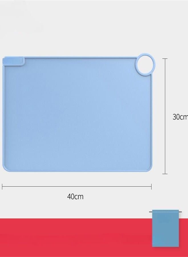 30 * 40 cm blue children's silicone table mat - Image 1