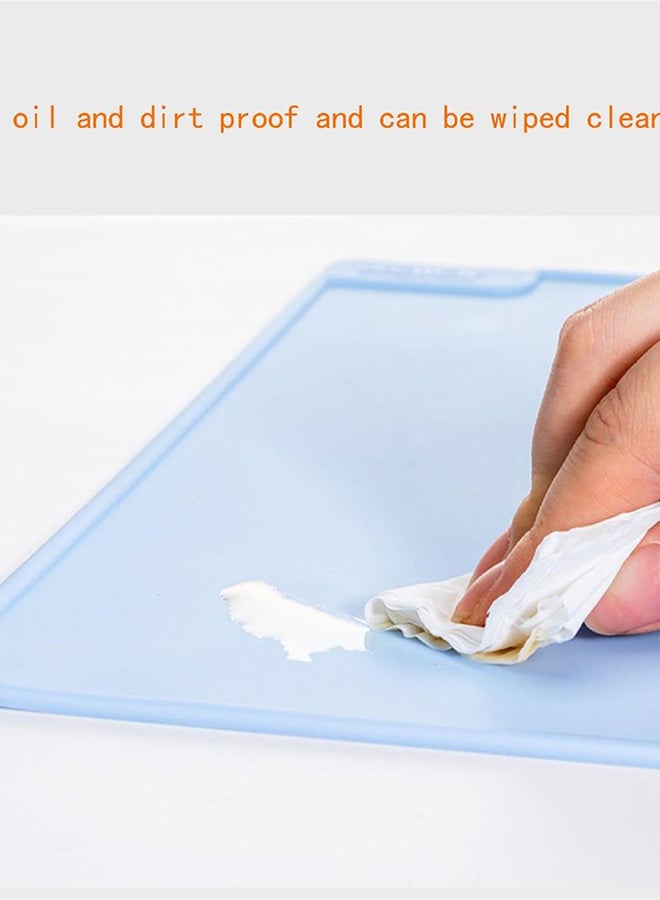 30 * 40 cm blue children's silicone table mat - Image 3