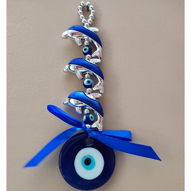 RIPE INDIA RIPE INDIA 3 Three Dolphin Evil Eye Hanging for Home Office Shop Car - Image 4