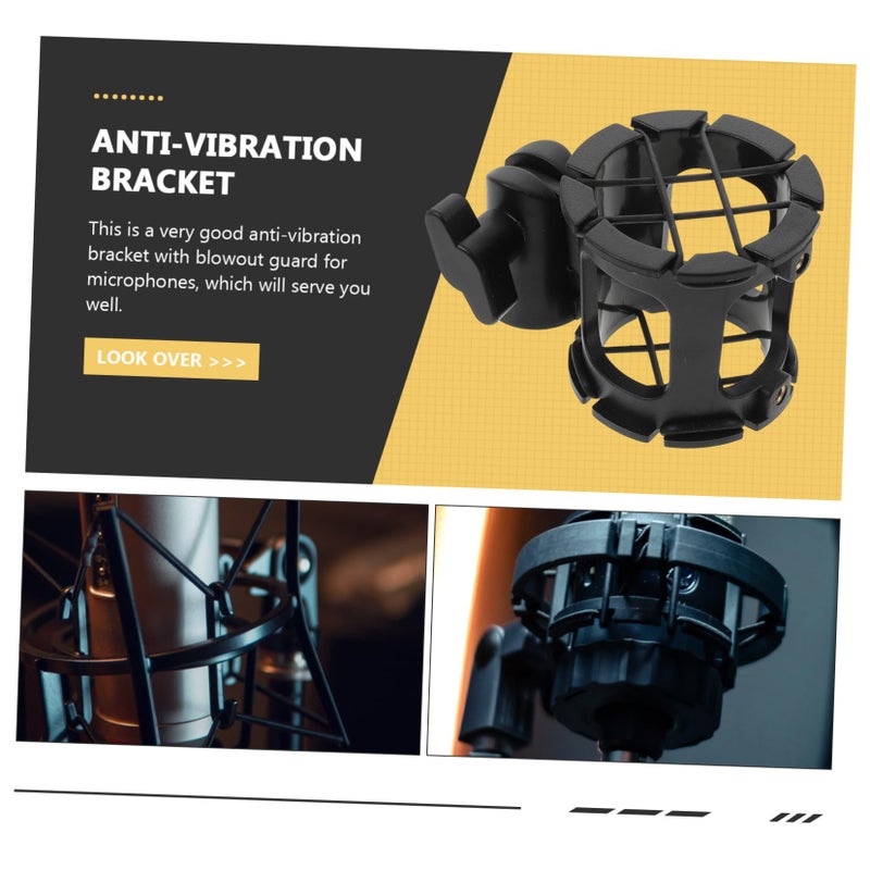 Professional Microphone Shock Mount Clip Vibration Dampening Bracket For Studio Recording - Image 4