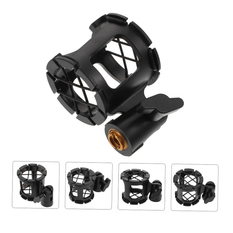 Professional Microphone Shock Mount Clip Vibration Dampening Bracket For Studio Recording - Image 5