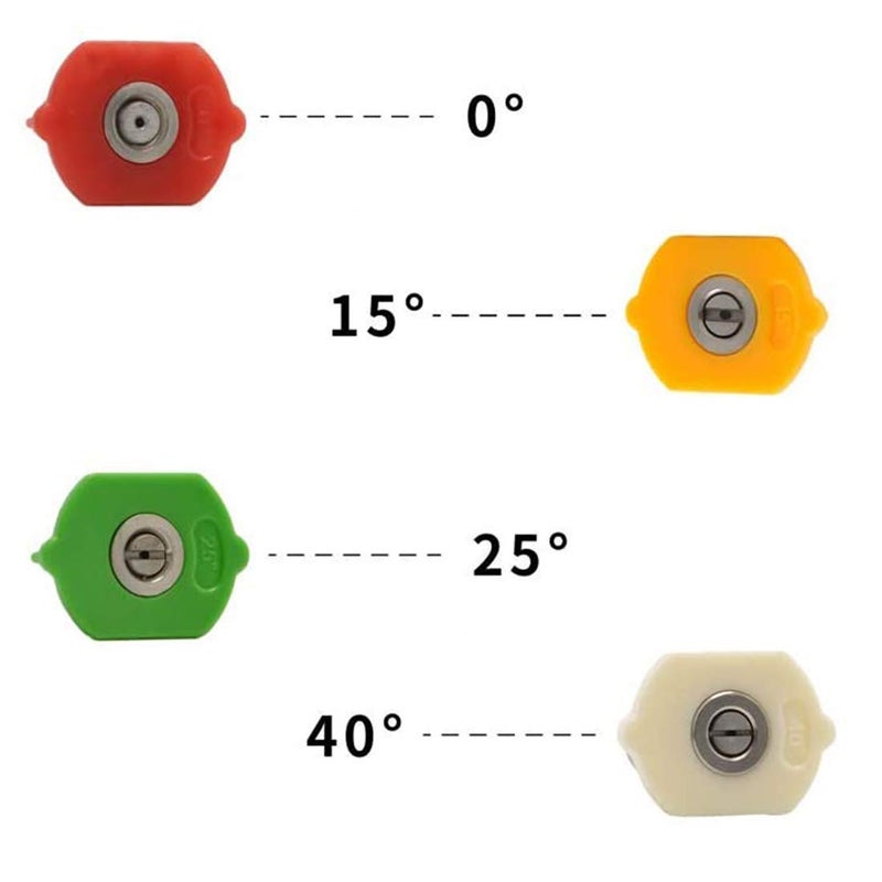 Aimex Aimex Multiple Degree Washer Spray Nozzle Tips Quick Pressure Washer Nozzle 14Pack of 4  - Image 4