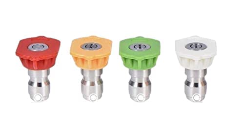 Aimex Aimex Multiple Degree Washer Spray Nozzle Tips Quick Pressure Washer Nozzle 14Pack of 4  - Image 1