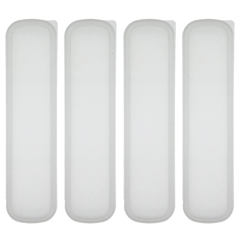 Zelerdo 4 Pack Portable Travel Tableware Storage Box Case for Cutlery Kit Transparent