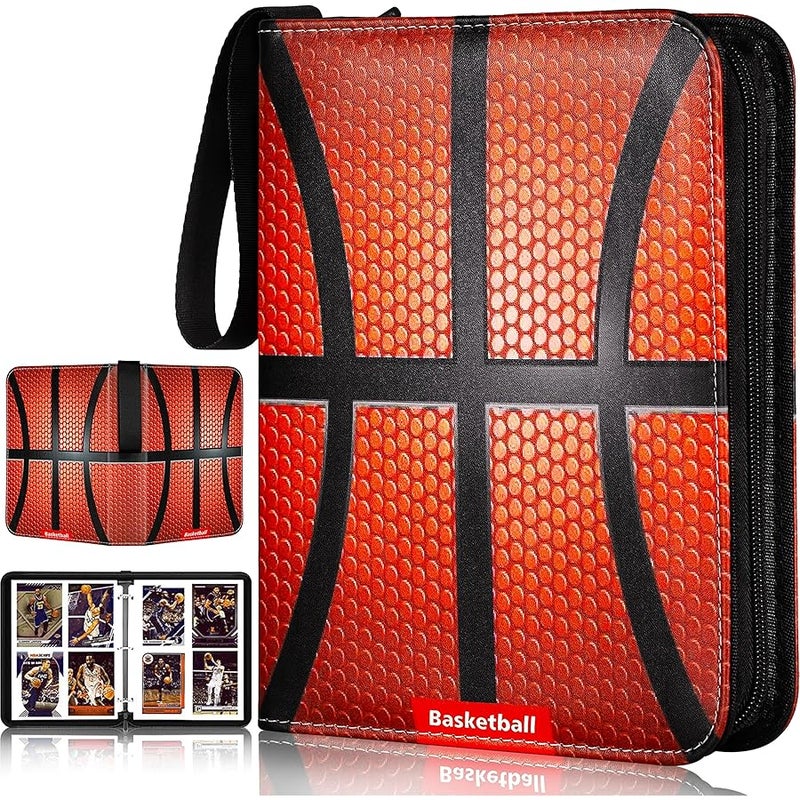 RONMONG Basketball Card Binder,2023 Sports Trading Card with Sleeves Holder Album,440 Pockets Basketball Card Holder Sheets Display Storage Protectors for Collectors Boys and Girls Gift - Image 1