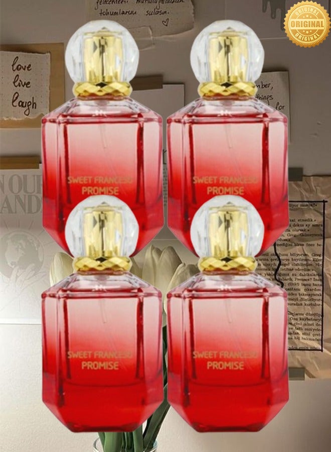 PROMISE 4 Pieces Sweet Franceso Promise Perfume Red 75ml EDP - Image 1