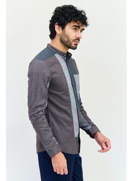 Selected Homme Men Regular Fit Heather Long Sleeves Casual Shirt, Multicolor  - Image 2