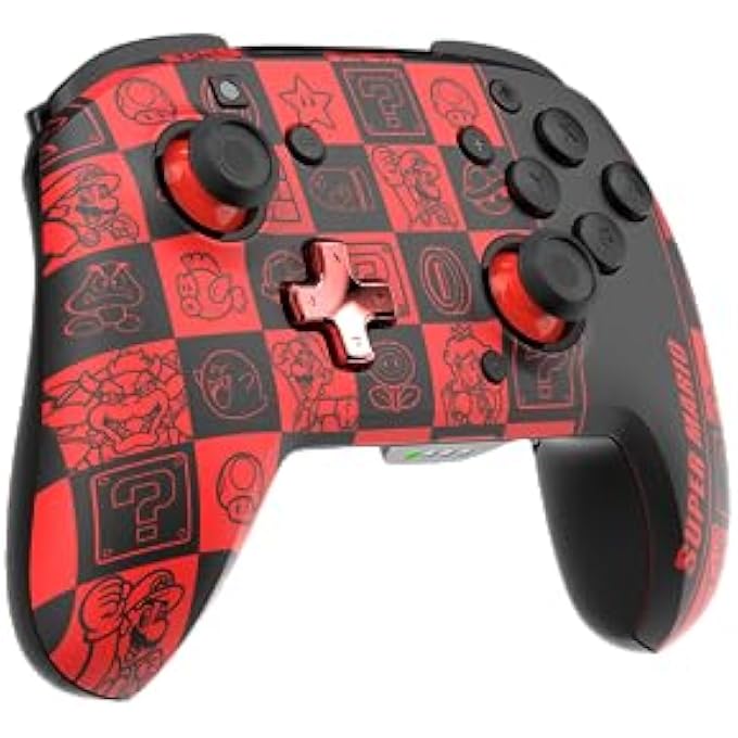 rayihni OFFICIAL WIRELESS DELUXE CONTROLLER NINTENDO SWITCH GLOW - SUPER ICONS - Image 2