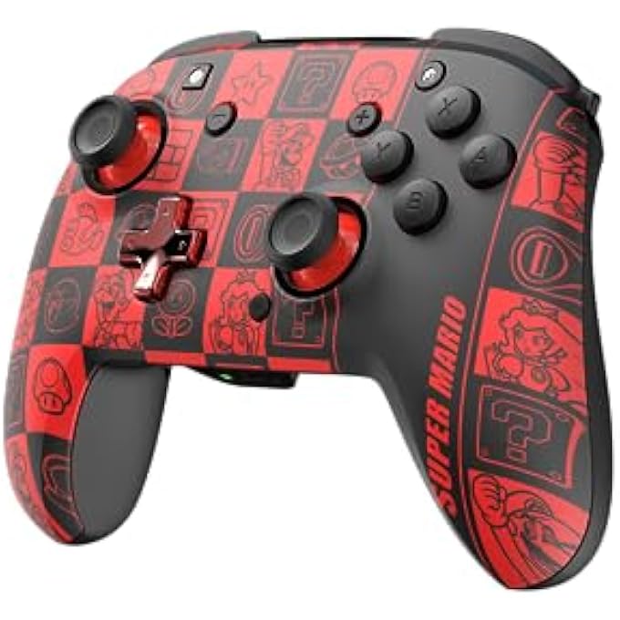 rayihni OFFICIAL WIRELESS DELUXE CONTROLLER NINTENDO SWITCH GLOW - SUPER ICONS - Image 3