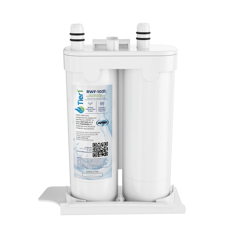 Tier1 RWF1031 WF2CB Refrigerator Water Filter Replacement for PureSource2 WF2CB EWF01 Fridge Filter Lasts up to 6 Months Easy Install Odor Control Clean Great Tasting Water