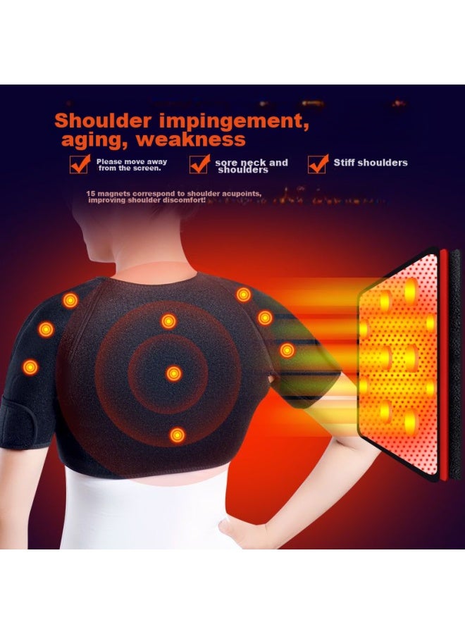 Nanjiren Nanjiren Shoulder Guard, Warm Self-heating Vest, Moxibustion Hot Compress Shoulder And Neck Protector, Unisex Middle-aged And Elderly Sleep Aid Vest - Image 4