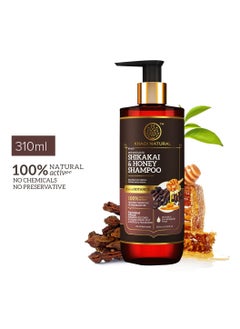 Khadi Natural Khadi Natural Shikakai and Honey Shampoo Detangles hair Makes hair manageable Protect from hair build-up Suitable for all hair types Powered Botanics 310ml  - Image 2
