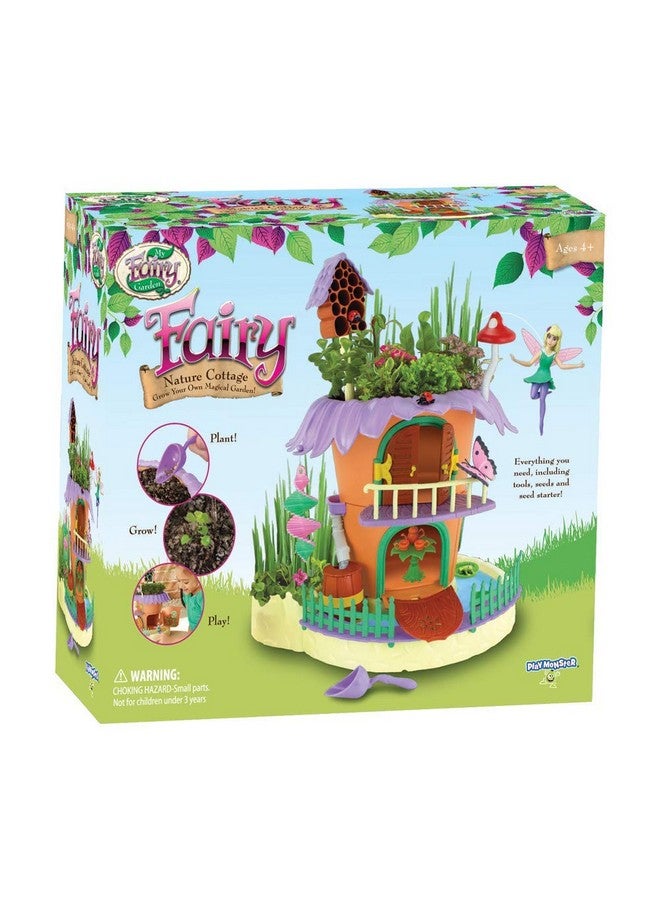 PlayMonster My Fairy Garden - Nature Cottage Toy Figurine and Plant Kit - Grow Your Own Magical Garden with Fairy Isla - Ages 4+ - Image 1