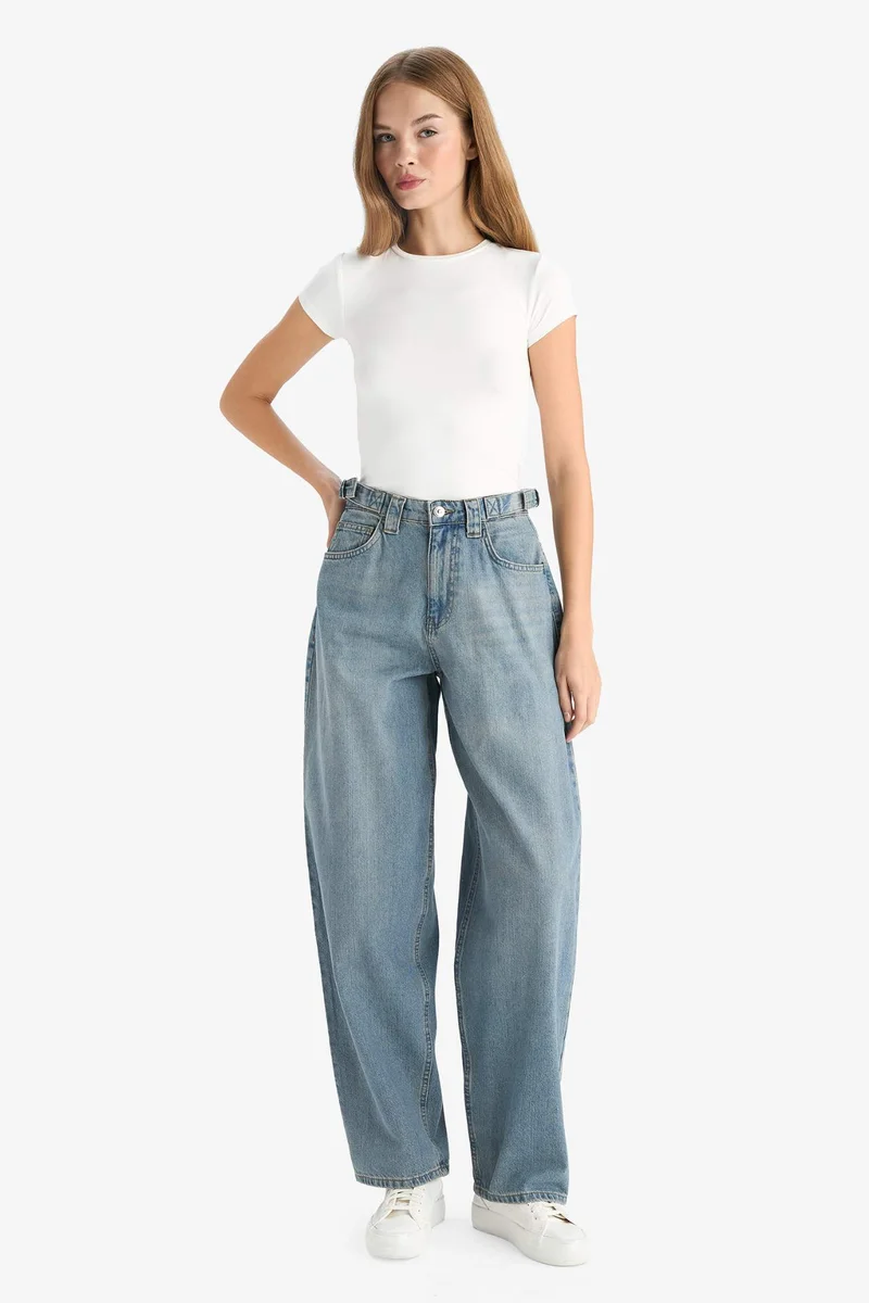 ديفاكتو Carpenter Fit High Waist Long Jeans