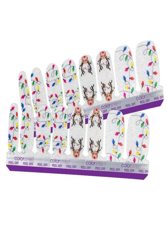 Color Street 'What Fun It Is' Nail Polish Strips [Retired] Christmas Reindeer (FDG296) - Image 2