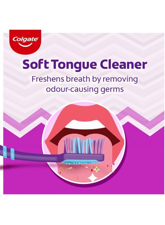 Colgate ZigZag Toothbrush - Medium 3pc - Made In India - Image 4