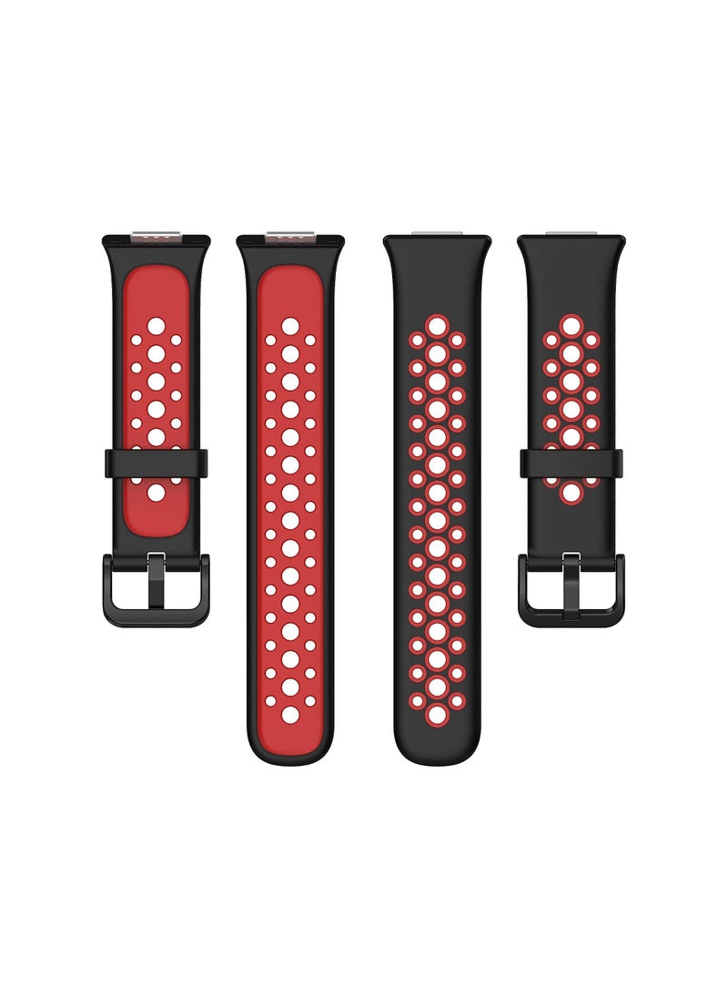 Generic - Silicone Strap Compatible with HUAWEI Watch Fit 2 Active/Classic/Elegant, Two-color Sport Band Breathable Ultra-light Waterproof Durable - Image 1