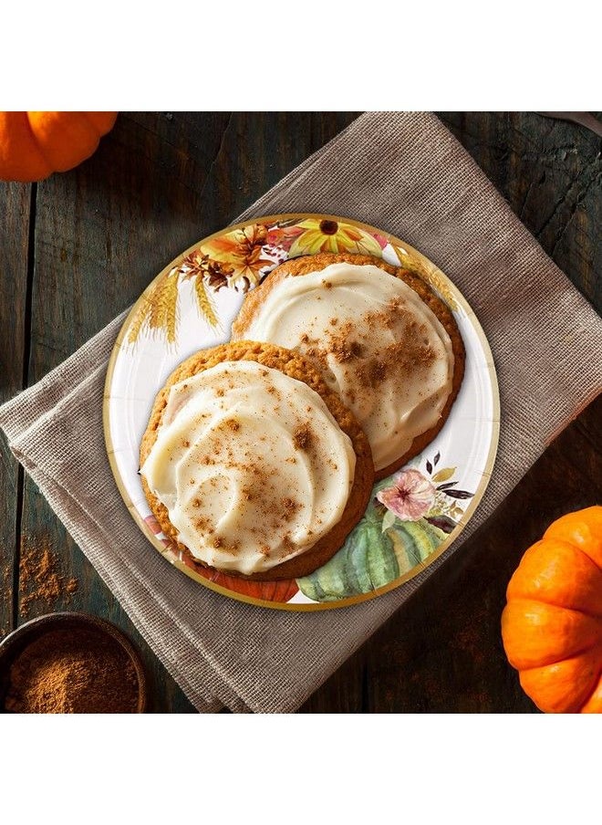 ceiba tree - Thanksgiving Paper Plates 48 Pcs Fall Disposable Dinnerware Set For 24 Guests Give Thanks Theme Party Supplies Happy Thanksgiving Autumn Tableware Set - Image 1