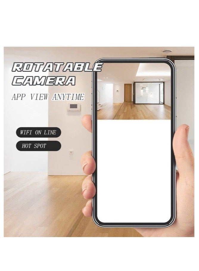 REBENUO Robot Camera Wireless Space Robot IP Camera with Two-Way Audio HD Pixels Long Standby Human Body Detection Intelligent Payment Support SD Card Mobile Phone Recording - Image 3