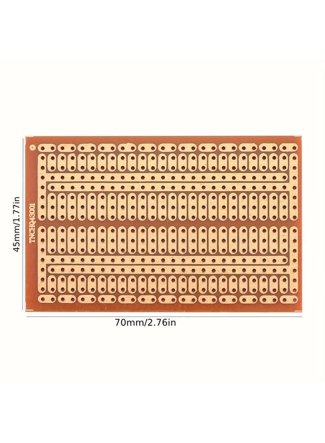 2pcs 1.77x2.76 Inch Copper Perforated Circuit Boards with Numbered Rows for Easy DIY Electronics - Image 3