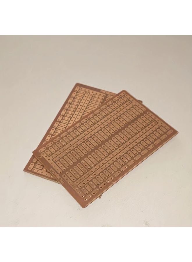2pcs 1.77x2.76 Inch Copper Perforated Circuit Boards with Numbered Rows for Easy DIY Electronics - Image 4