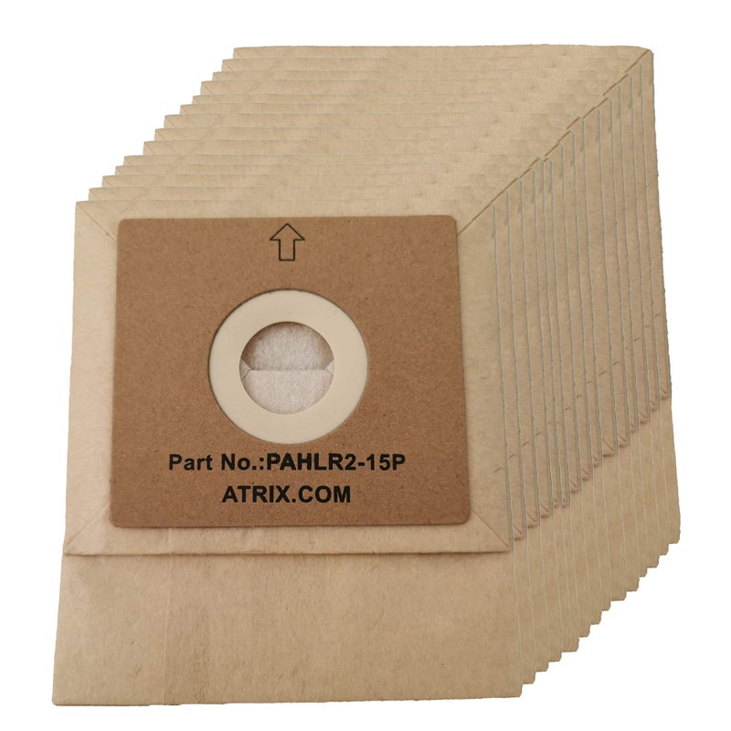 Atrix PAHLR215P Paper Filter Bags for Atrix Lil Red Vacuum 2Quart 15 Count