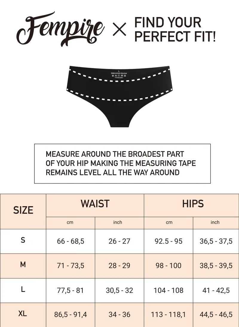 Fempire Womens Seamless Lace Bikini Panties Multicoloured Pack of 5