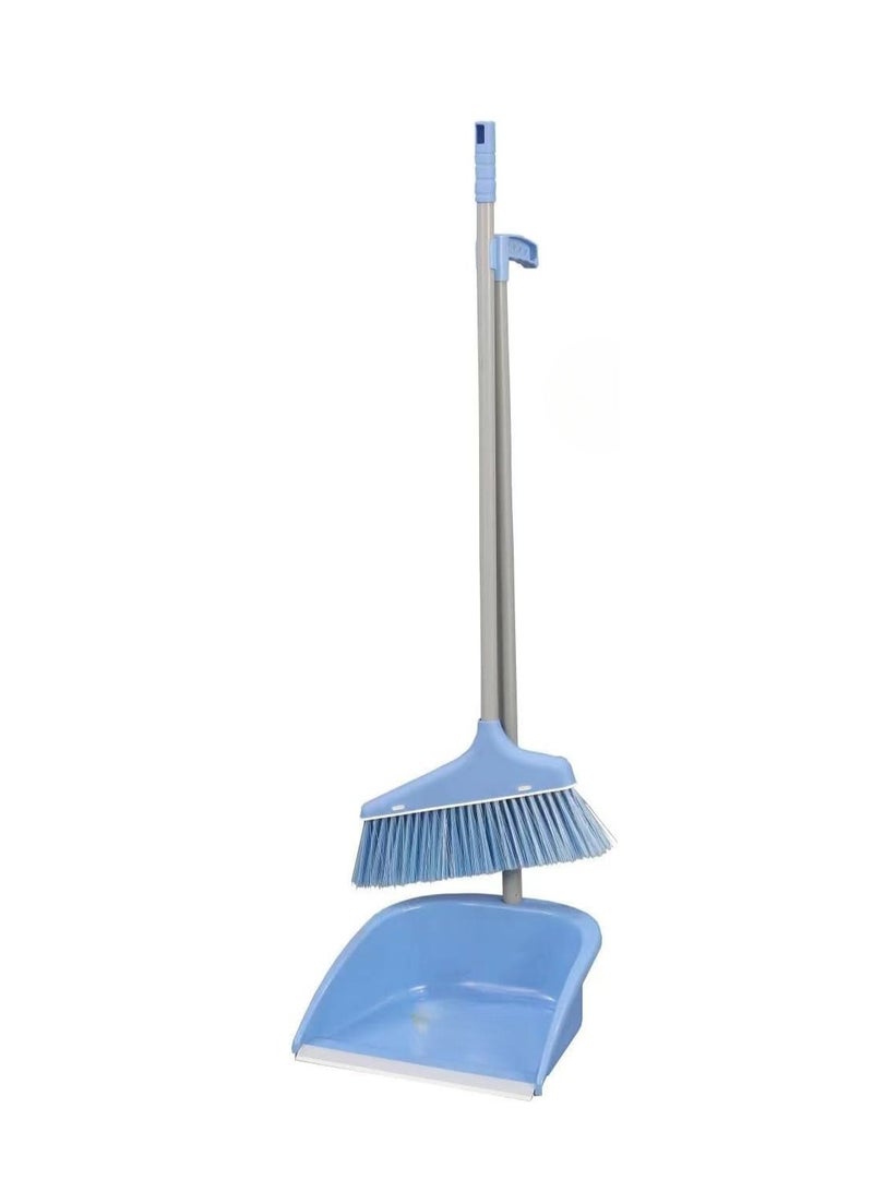 ABBASALI Long Handle Dustpan and Brush for Sweeping & Cleaning Dust Pan and Broom Handled  - Image 1