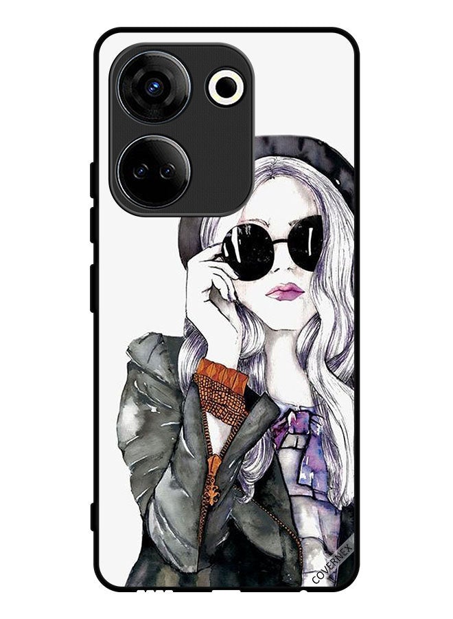 Covernex Protective Case Cover For Tecno Camon 20 Stylish Cute Girl - Image 1