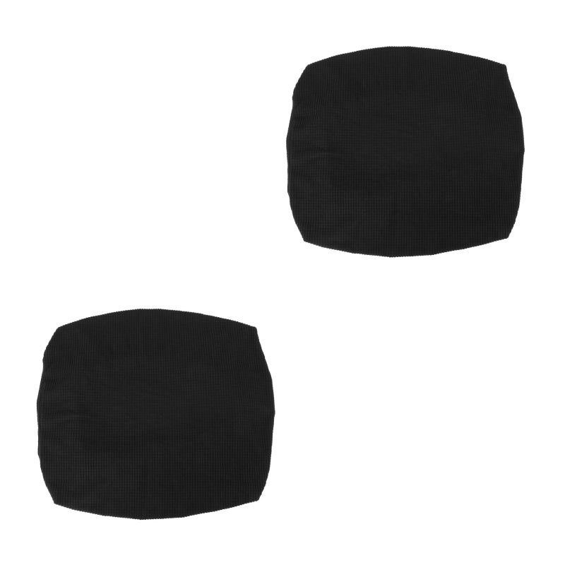 2pcs Common Elastic Color Bench Cover Simple Full-wrapped Piano Stool Cover - Image 3