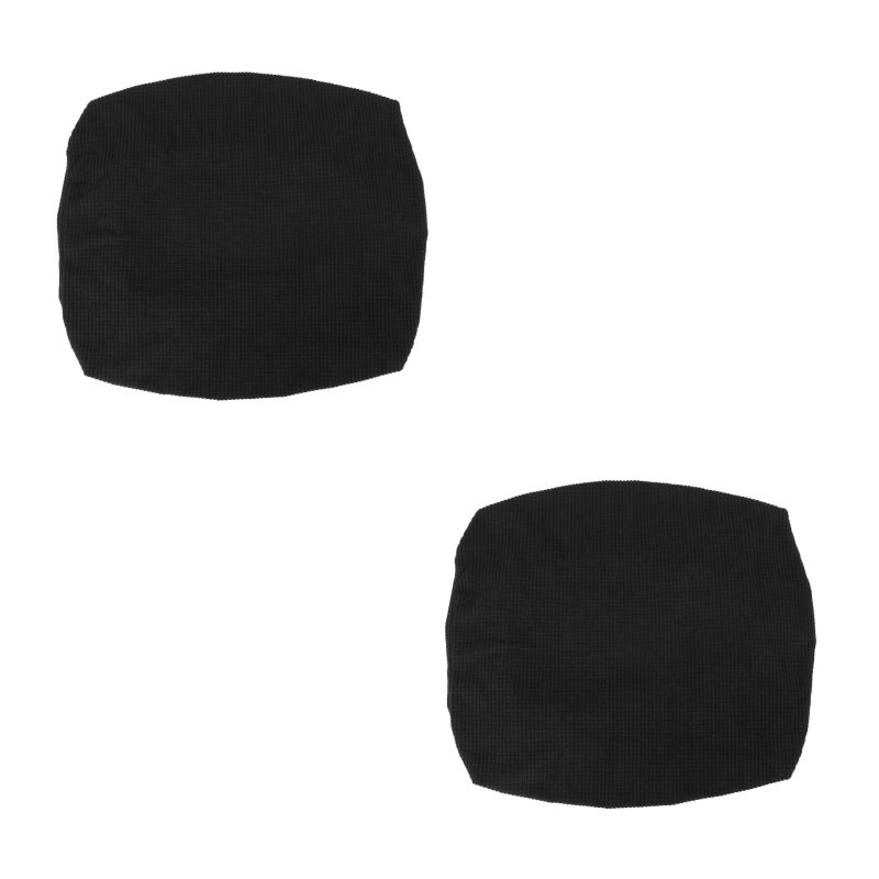 2pcs Common Elastic Color Bench Cover Simple Full-wrapped Piano Stool Cover - Image 1