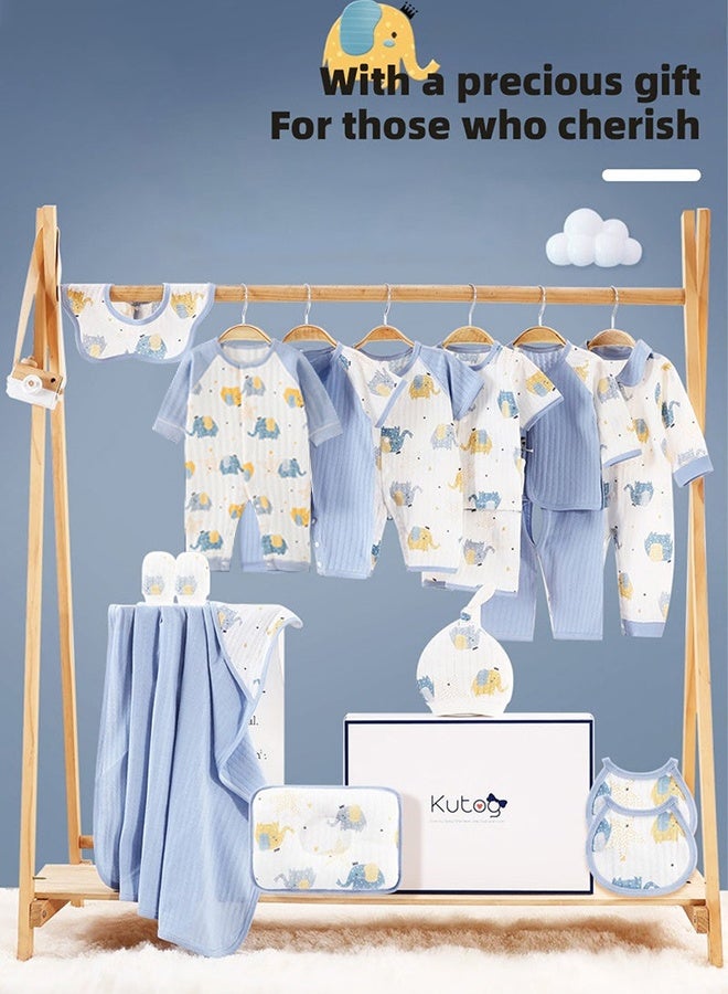 WALALLA Luxury Layette Collection - 22-Piece Gender-Neutral Baby Bundle | Buttery-Soft Kimono Onesies, Hats & Mittens (Gift-Ready with Card) - Image 4