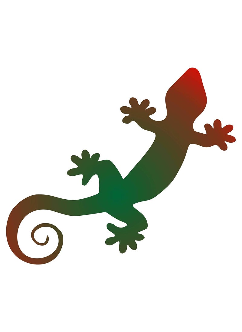 Usnyabni Gecko Stencil, 5.5 x 4.5 inch (M) - Lizard Reptile Art Decor Stencils for Painting Cards�  - Image 1