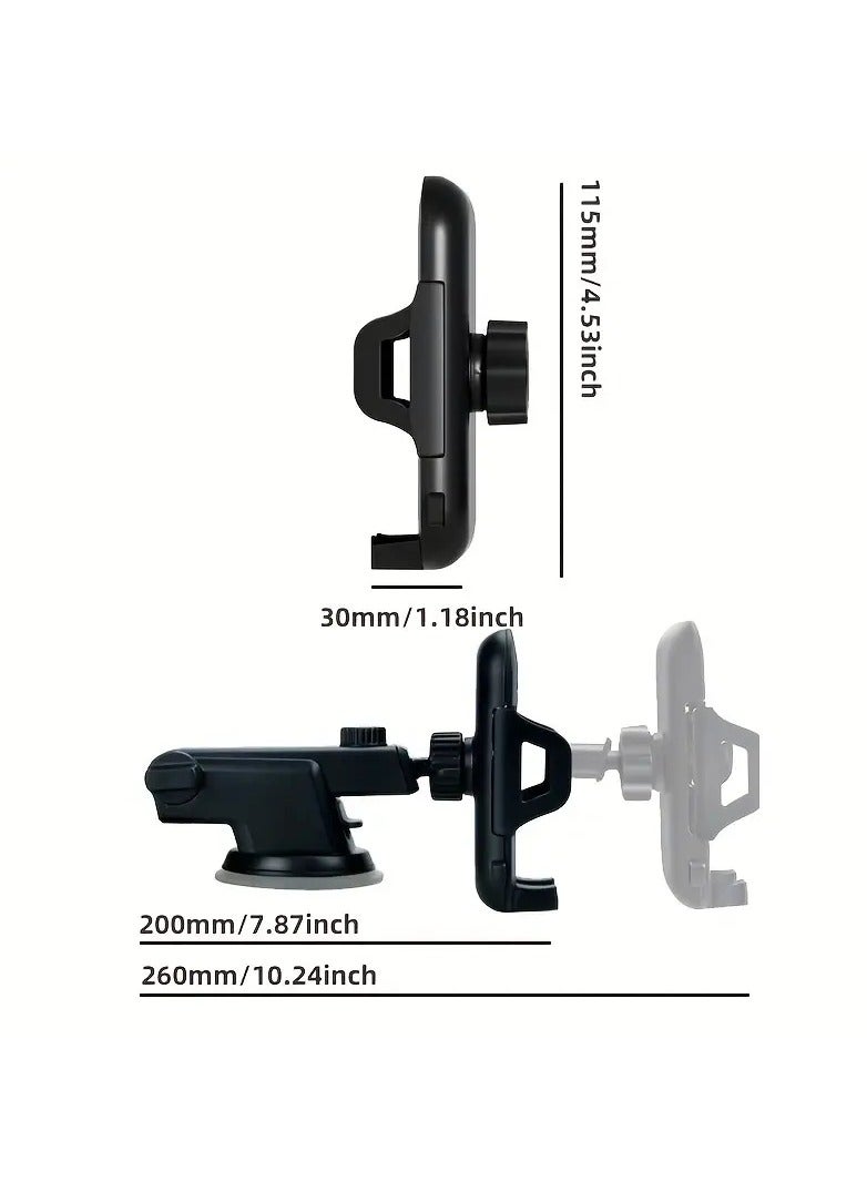 Car Universal Hands-Free Suction Cell Phone Holder For Car Dashboard Air Vent Car Phone Holder Mount - Image 3