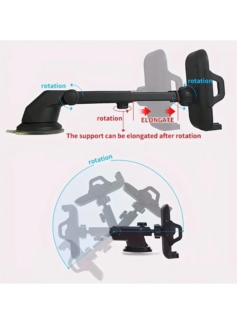 Car Universal Hands-Free Suction Cell Phone Holder For Car Dashboard Air Vent Car Phone Holder Mount - Image 5