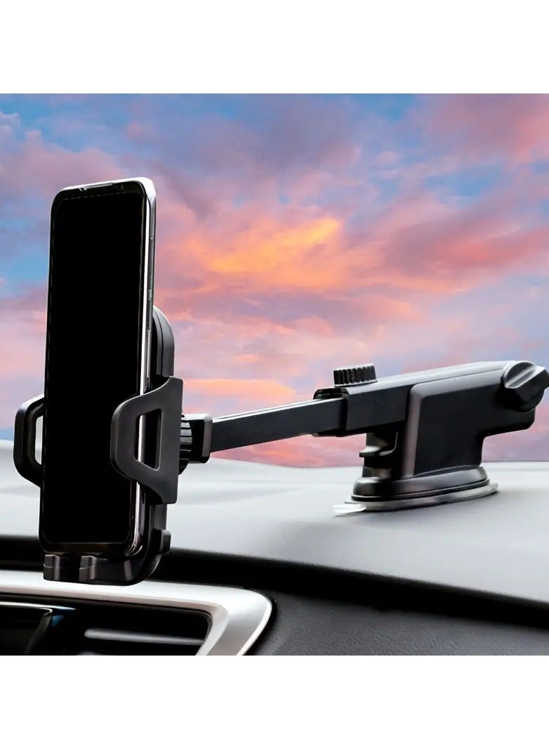 Car Universal Hands-Free Suction Cell Phone Holder For Car Dashboard Air Vent Car Phone Holder Mount - Image 2