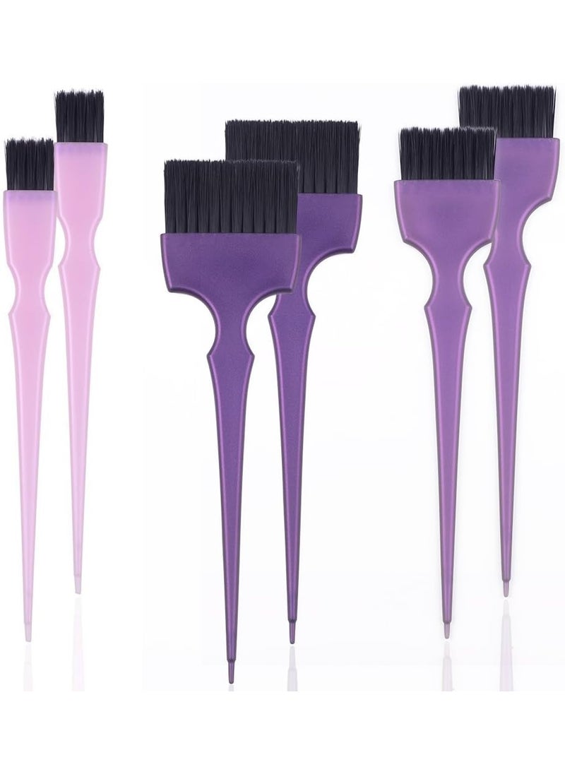 Perfehair Hair Dye Coloring Brushes Kit Color Applicator Tint Brush6 Pieces 